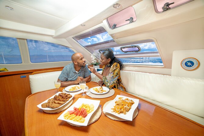 4hr Private Luxury Yacht with Snorkeling, DJ, Bar, Food - Food and the all-inclusive setup