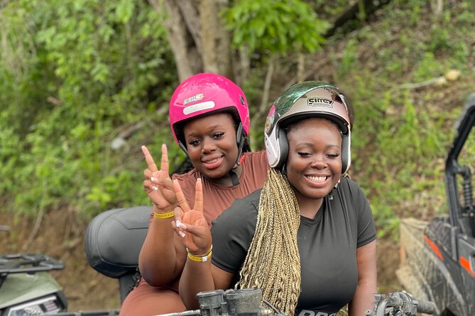 ATV and Zipline Combo from Montego Bay with Transportation - ATV riding beside rivers and through rough terrain