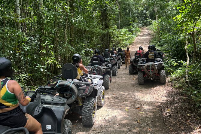 ATV Bamboo Rafting and Horseback Riding in Montego Bay - The ATV ride brings the energy first