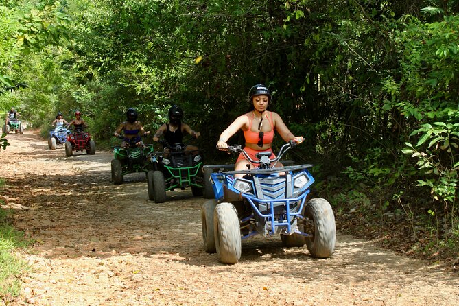 ATV, Bamboo Rafting, Horseback Ride n Swim Guided Tour - ATV trails toward Snow Hill Mountain