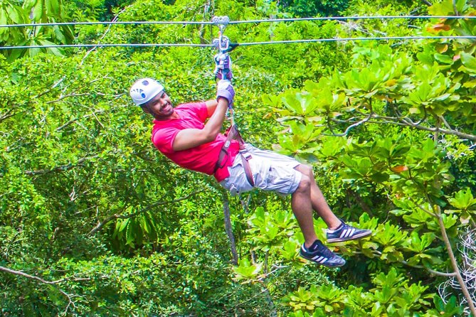 ATV, Horseback Ride, Zipline, Falls Climb + Lunch from Ocho Rios - Horseback riding from land into the Caribbean