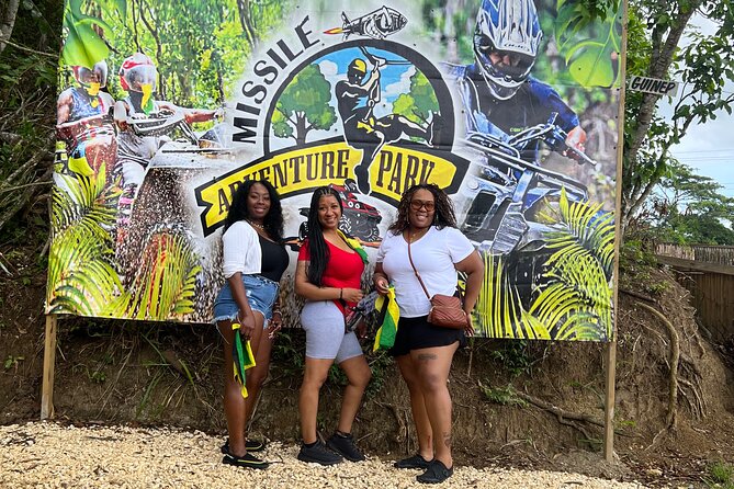 ATV Jungle Ride, Zipline and Ricks Cafe from Montego Bay - Ziplining above the Jamaican countryside