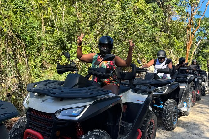 Atv ride in Montego Bay - Getting suited up for the ATV ride