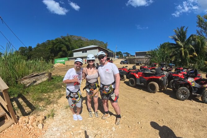 ATV/ Zipline/Horseback/Rafting /Rick's Cafe From Montego Bay - Ziplining over Jamaica