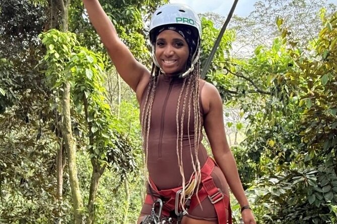 ATV Zipline Nature Walk Swing over Wishing River Kingston Jamaica - A slower walk through the park