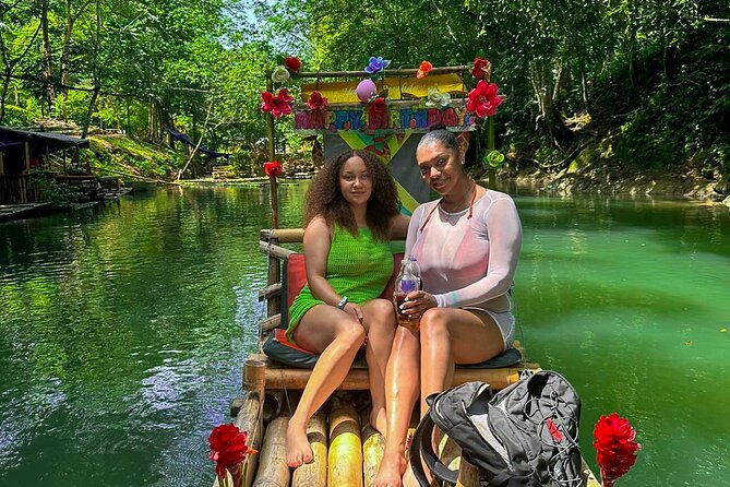 Bamboo Rafting and Limestone Massage at Lethe River Montego Bay - Settling onto the handmade bamboo raft
