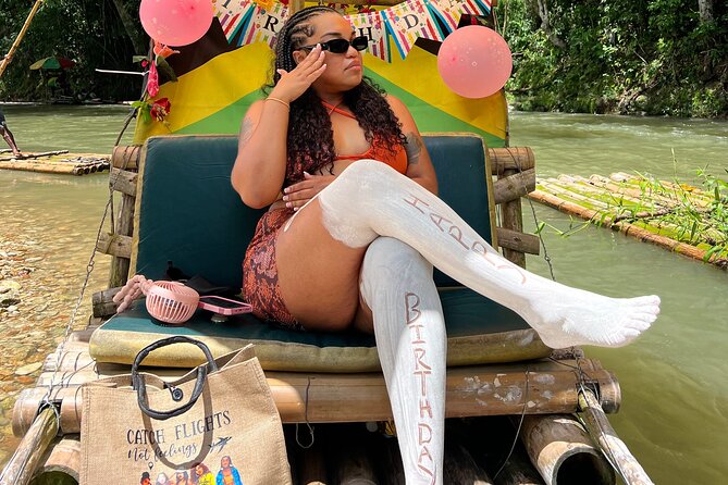 Bamboo Rafting and Limestone Massage in Montego Bay, Jamaica - Warm stone therapy beside the river