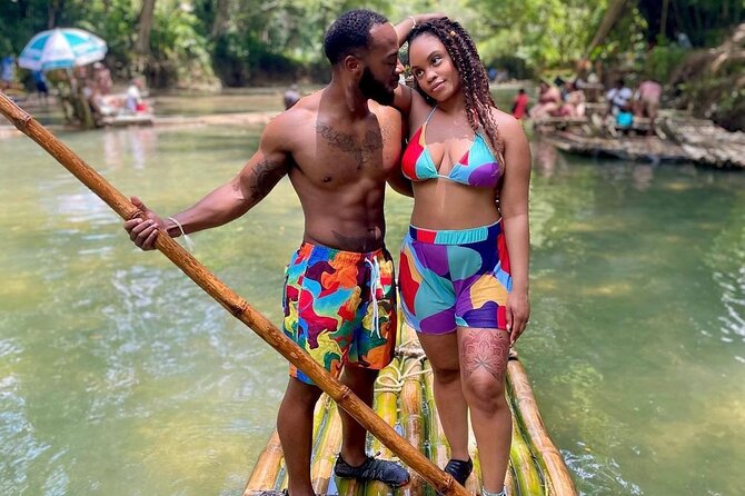Bamboo Rafting, ATV, Horseback Riding & zipline - Montego Bay - Floating on the Great River by bamboo raft