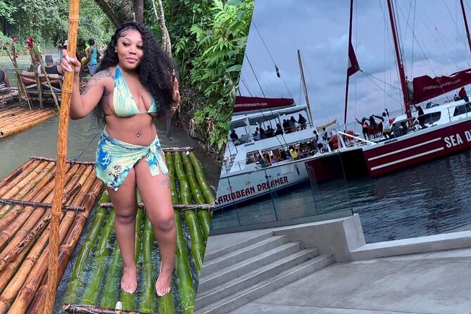 Bamboo Rafting, Catamaran Party Cruise and Ricks Cafe - Seven Mile Beach: the loud, social middle act