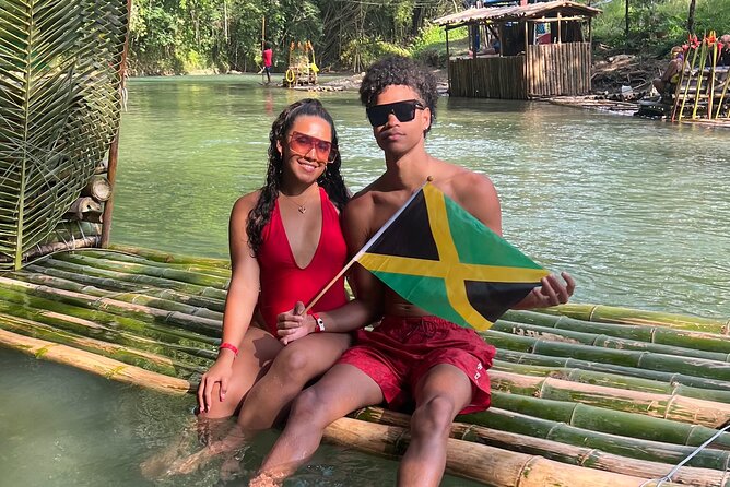 Bamboo Rafting & Horseback Ride n Swim Guided Tour In Montego Bay - A slow hour on a 30-foot bamboo raft