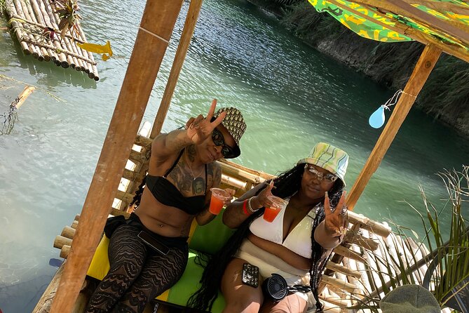 Bamboo Rafting Montego Bay - Boarding the raft and meeting your captain