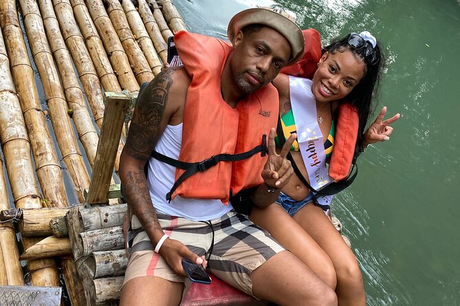 Bamboo Rafting Montego Bay - Taking the pole for the camera