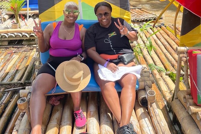 Bamboo Rafting w/ Limestone Massage Montego Bay Jamaica - Floating the Lethe River on Bamboo