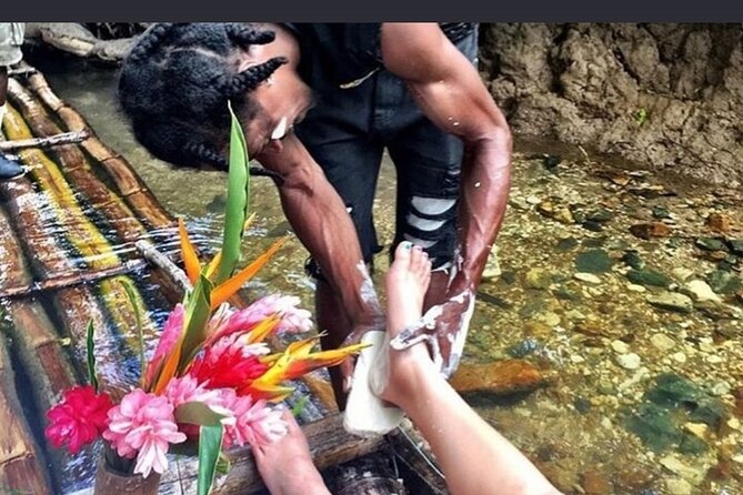 Bamboo Rafting With Foot Massage - The limestone foot rub and coconut stop