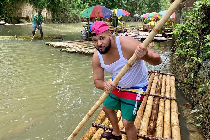 Bamboo River Rafting & horse back riding in Montego Bay - The Great River bamboo raft ride at Lethe
