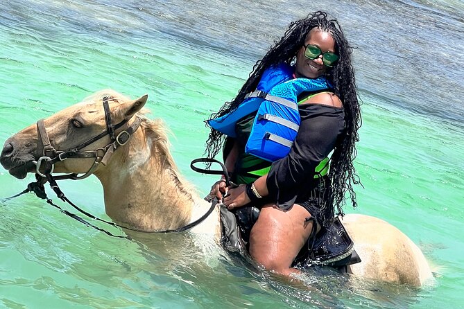 Bamboo River Rafting with massage and Horseback ride in ocean - Two Jamaican settings in one six-and-a-half-hour day