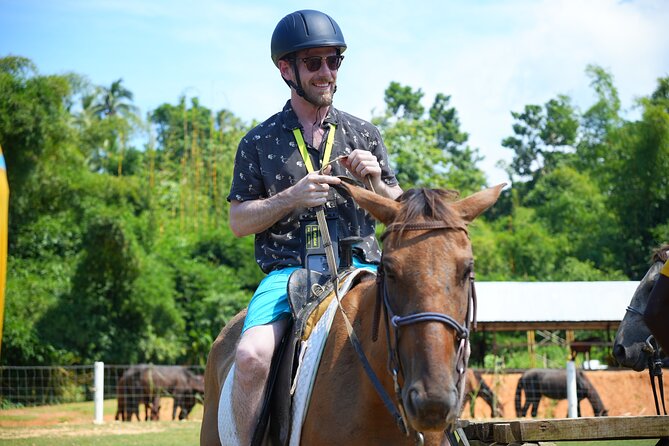 Bambuza ATV, Zipline and Horseback Adventure from Negril - Horseback riding among bamboo and river beds