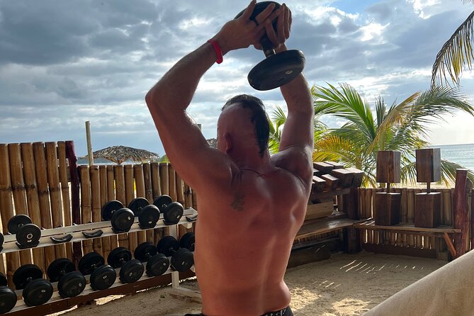 Beach Gym Workout on the World Famous 7 Mile Beach in Negril - Sand, sea water, and a workout that feels like vacation