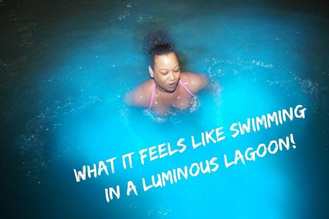 Bioluminescence Lagoon Tour from Montego Bay with Pick Up - Swimming among the phosphorescent organisms