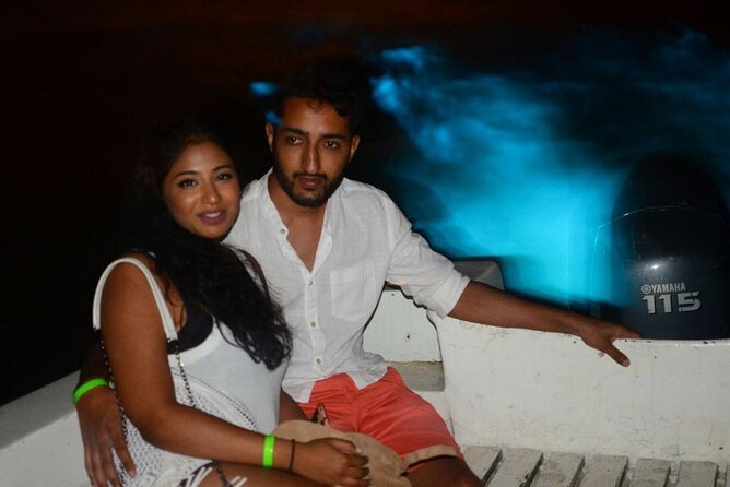 Bioluminescent Lagoon Tour: Night Swimming and Liming in Jamaica - What the blue-green glow really looks like
