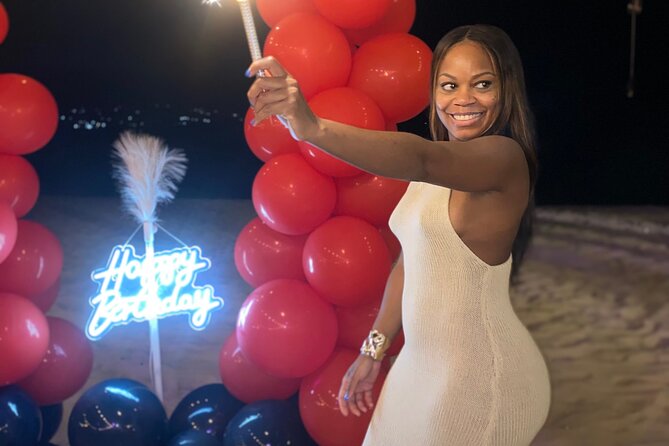 Birthday Dinner On Beach In Montego Bay Jamaica - A birthday dinner where the sand becomes part of the décor