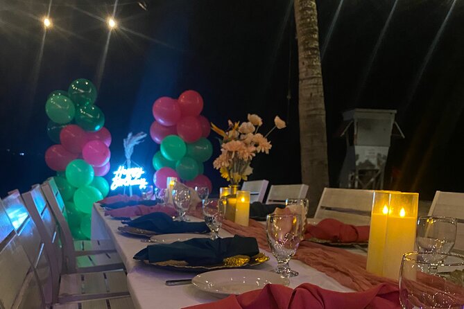 Birthday Dinner On Beach In Montego Bay Jamaica - What happens at the 7:30 pm start