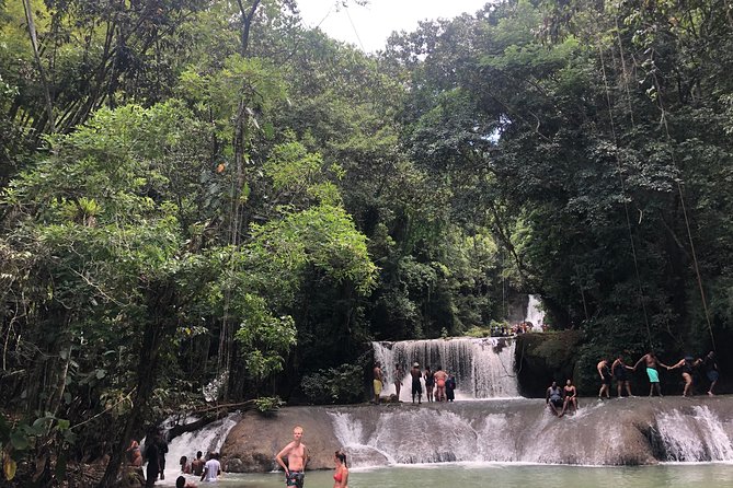 Black River Safari and YS Falls - Lunch beside the falls