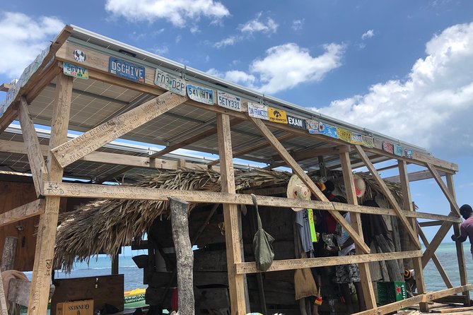 Black River Safari, YS Falls and Floyd's Pelican Bar - Reaching Floyd’s Pelican Bar by boat