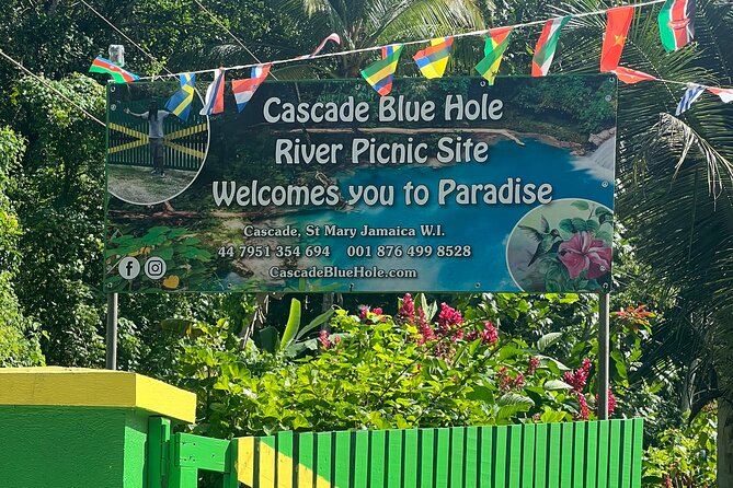 Blue Hole Admission Fee Ticket - Blue Hole is Jamaica with the volume turned up