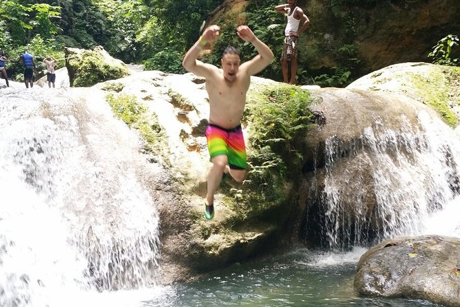Blue Hole Adventure from Falmouth - At Secret Falls, Choose Your Level of Adventure