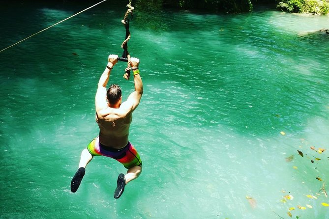 Blue Hole Adventure from Falmouth - Scotchies Makes Lunch a Jamaican Food Stop