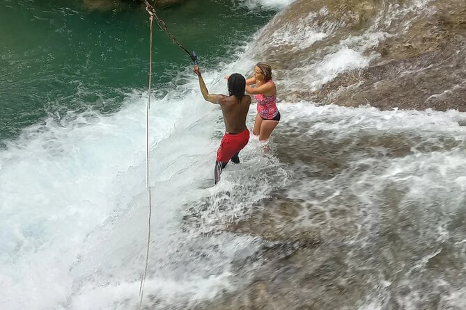 Blue Hole Adventure Ocho Rios. - The mini pool and cannonball jump