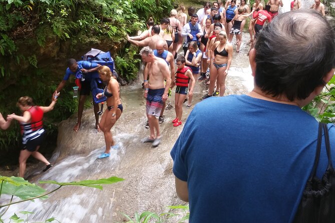 Blue Hole Adventure Ocho Rios. - The main pool platform