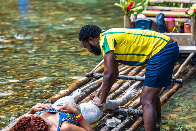 Blue Hole and Bamboo Rafting Ocho Rios - A two-hour bamboo raft ride changes the mood