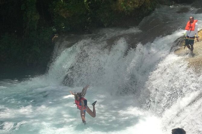 Blue Hole and Dunn's River Adventurous and hiking waterfalls from Ocho Rios - Climbing the 600-foot Dunn’s River Falls