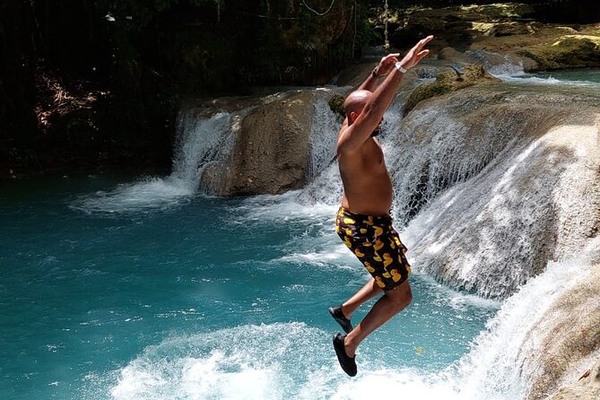 Blue Hole and Dunns River Falls the Number One Rated Excursions - Blue Hole: pools, short cascades, and wet-footed fun