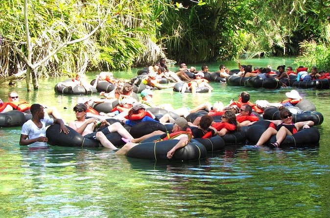 Blue Hole Falls & White River Tubing from Falmouth Jamaica - Blue Hole Falls, where the action begins