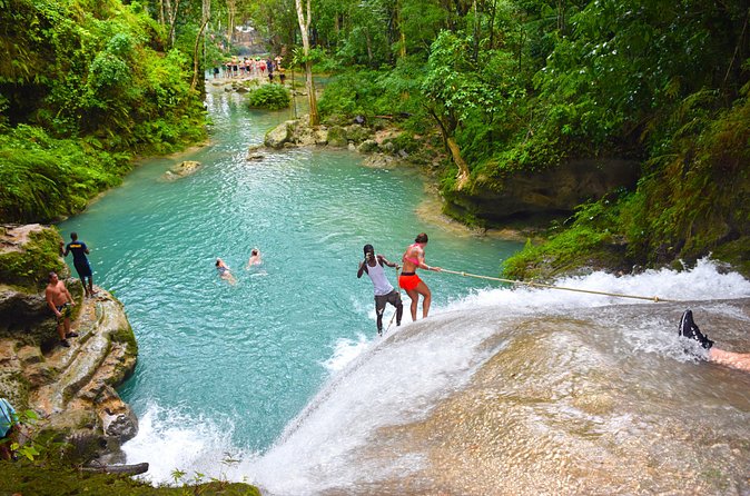 Blue Hole Falls & White River Tubing from Falmouth Jamaica - Leaving Falmouth with a private driver