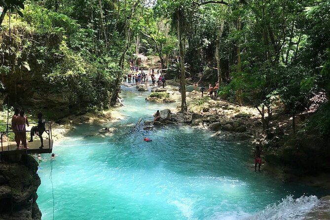 Blue Hole Falls with Horseback Ride Adventure from Montego Bay - Blue Hole waterfalls, pools, and supervised jumps