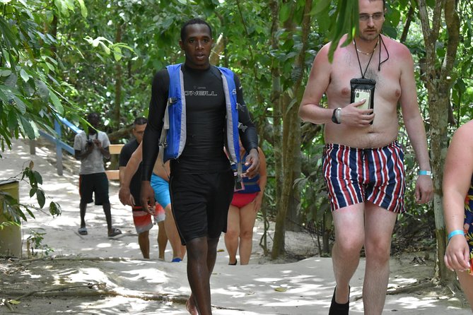 Blue Hole plus Secret Falls and Dunns River Falls Combo from Falmouth Hotels - Scotchies lunch and the Discovery Bay stops