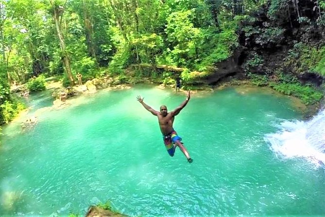 Blue Hole plus Secret Falls and Dunns River Falls Combo from Runaway Bay Hotels - What to pack for wet rocks and warm weather