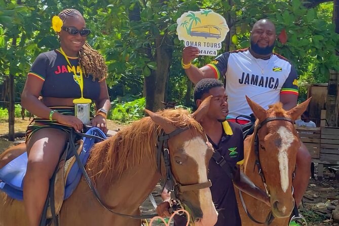 Blue Hole, River Tubing, and Horse Ride with Swim Ocho Rios - Horseback riding into the Caribbean Sea