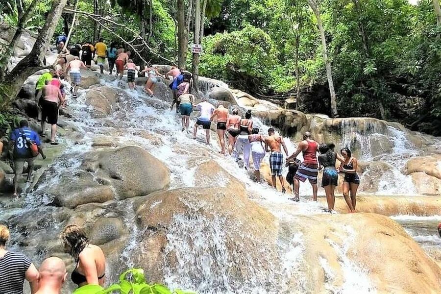 Blue Hole, Secret Falls, and Dunn's River Falls Combo Day-Tr - Dunn’s River Falls is the main physical test