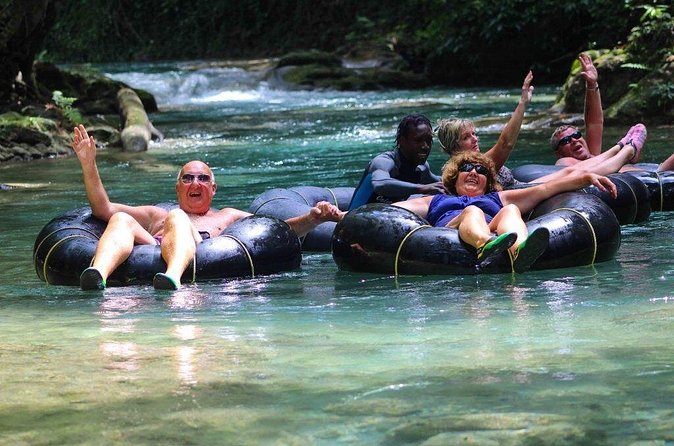 Blue Hole Secret Falls and River Tubing Tour - Private transport changes the feel of the day