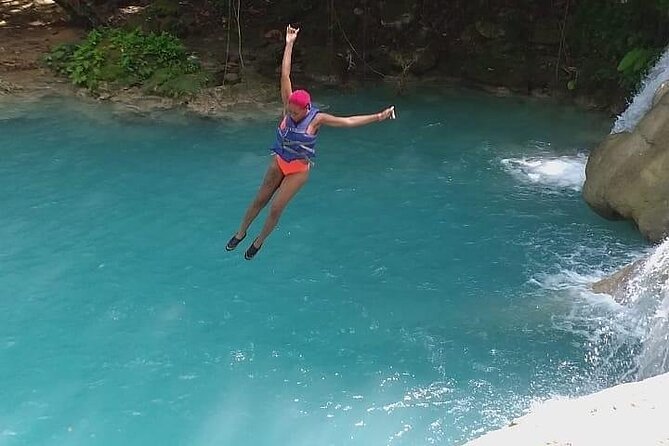 Blue Hole Secret Falls Private Tour - Jamaican food at Scotchies
