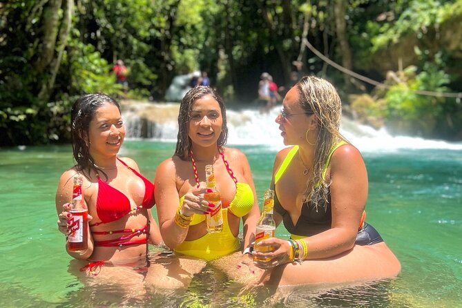 Blue Hole Secret Falls, White River Rafting, and River Tubing from Ocho Rios - Blue Hole Secret Falls, about two hours of water and rope swings