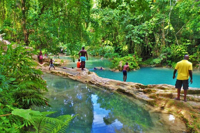 Blue Hole & Secret Waterfalls Tour from Falmouth Cruise Ships - The Blue Hole’s water, rocks, and forest setting