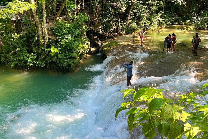 Blue Hole Waterfalls and Bamboo Rafting with Transportation - What to pack for a wet half-day