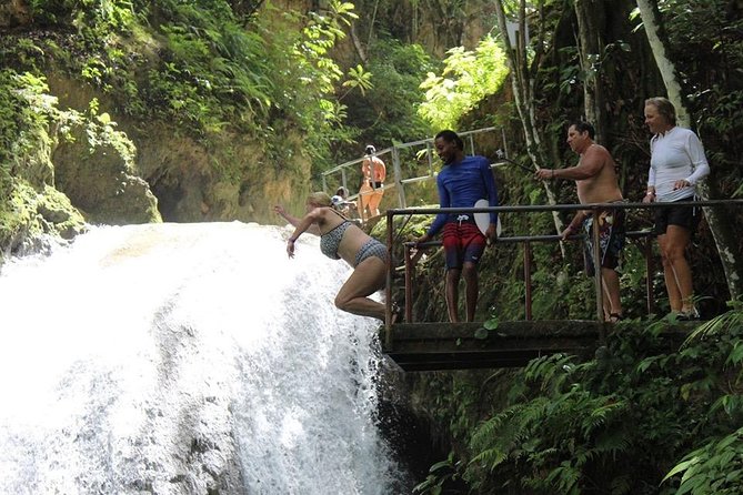 Blue Hole waterfalls from Runaway bay - Who will enjoy this Blue Hole outing most