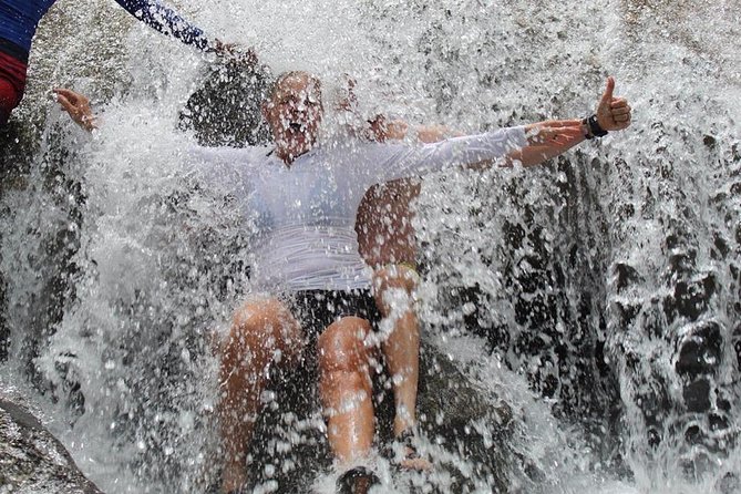 Blue Hole waterfalls from Runaway bay - The road stops add choice, not just extra time